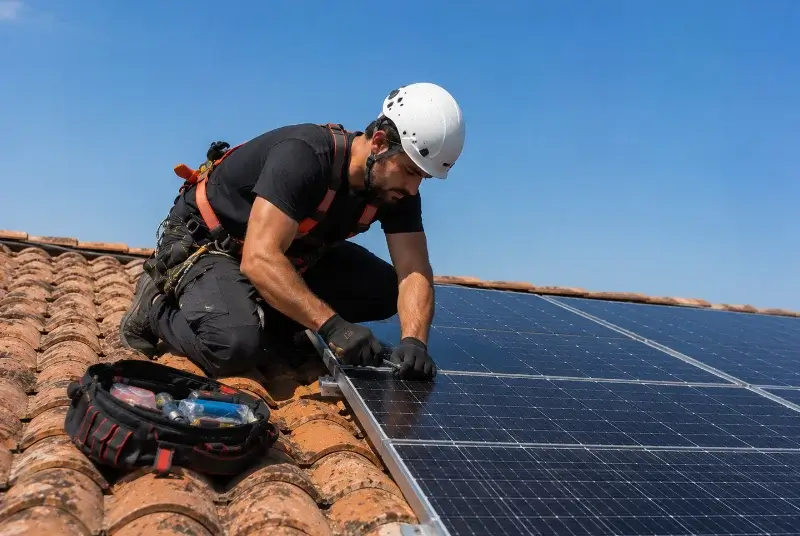 Maintenance et monitoring de panneaux solaires à Saint-Lyphard