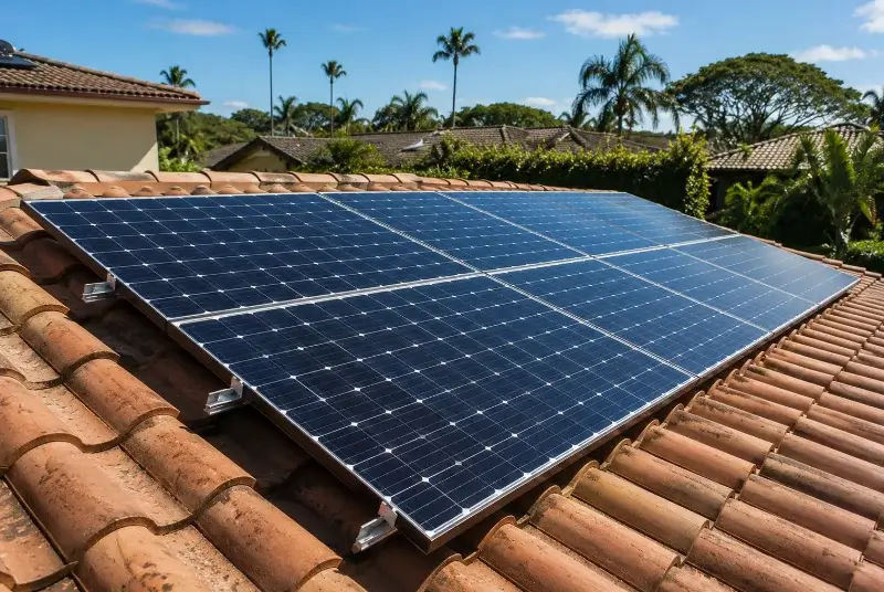 Installation de panneaux solaires à Saint-Lyphard
